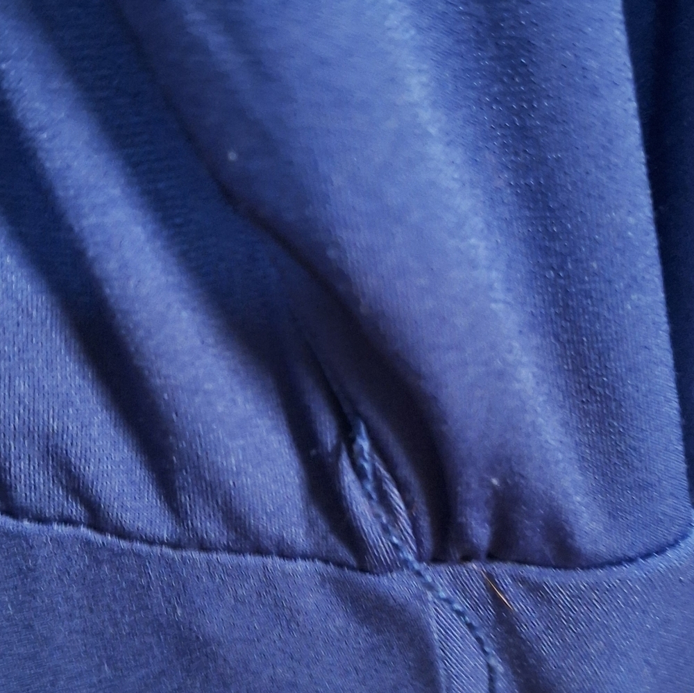 Catherines Dark Blue V-Neck Wrap Dress 1X - Picture 5 of 8
